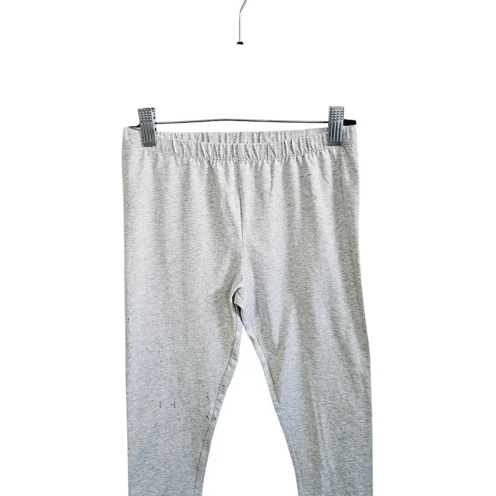 Children's Place Girls Size L Leggings Solid Gray Casual Comfy Everyday Basic